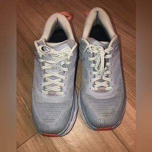Hoka One One Womens Bondi 7 1110519 BFBG Blue Fog Running Shoes Size 9.5
